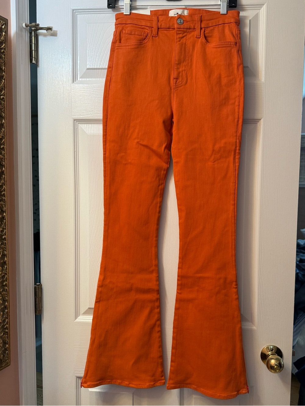 7 For All Mankind Orange Denim Jeans - New With Tags